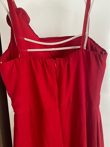 40 Beden bordo Renk Bordo şifon abiye