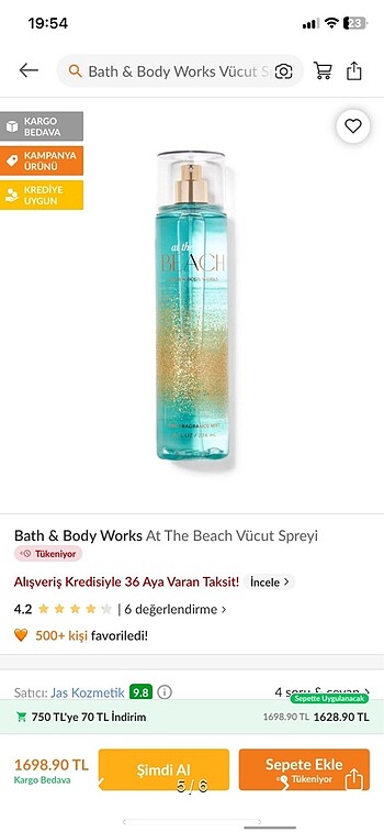 Bath & Body Works Bath and Body works at the beach vücut spreyi
