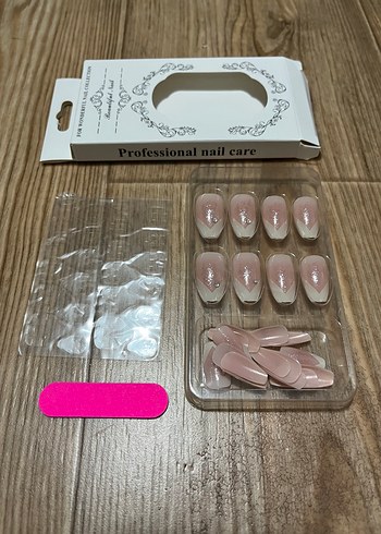 Bej Pastel Takma Tırnak Seti - Görsel 4