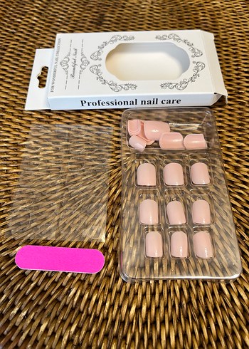 Pastel Bej Takma Tırnak Seti - Görsel 4