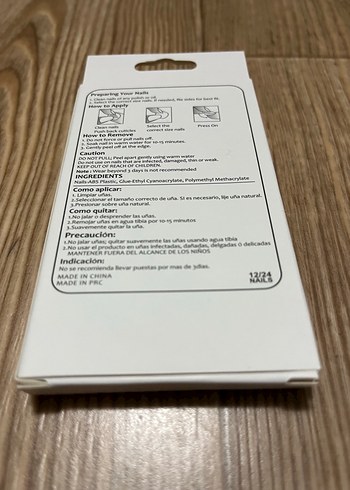 Renkli Kırmızı Takma Tırnak Seti - Görsel 2