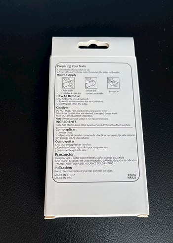 Bej Pastel Takma Tırnak Seti - Görsel 2