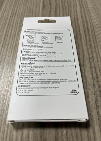 Beyaz Dekoratif Takma Tırnak Seti - Görsel 2