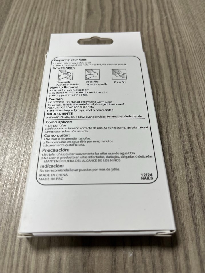 Beyaz Dekoratif Takma Tırnak Seti - Görsel 2