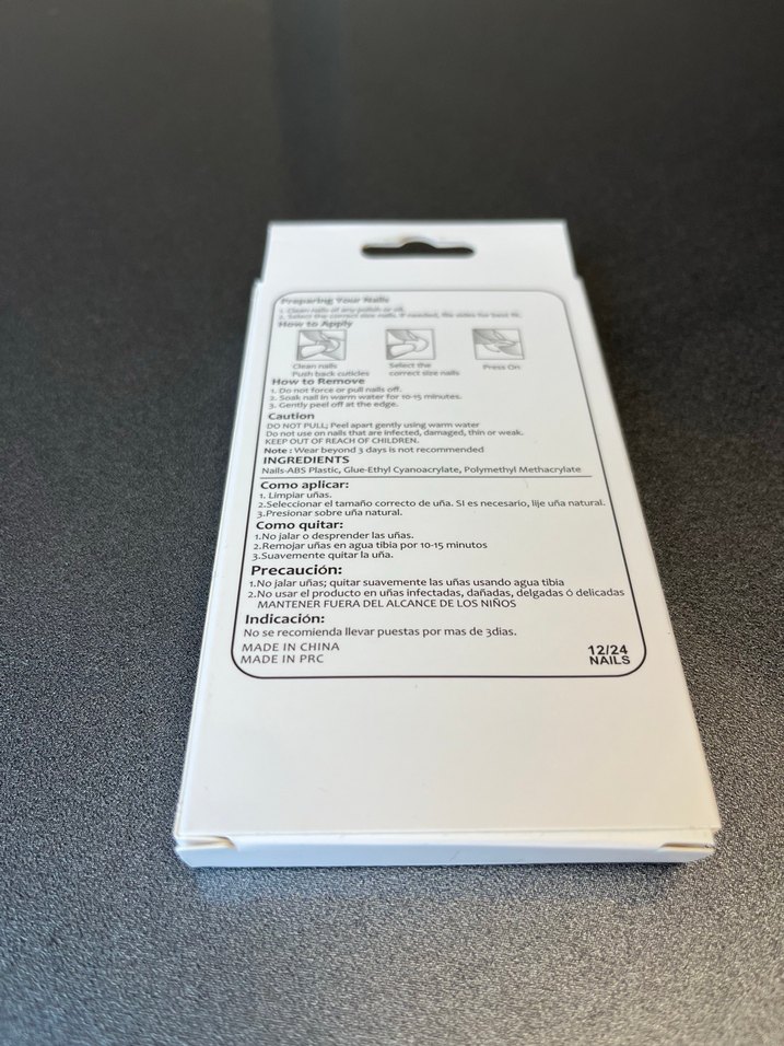 Bordo Renkli Takma Tırnak Seti - Görsel 2