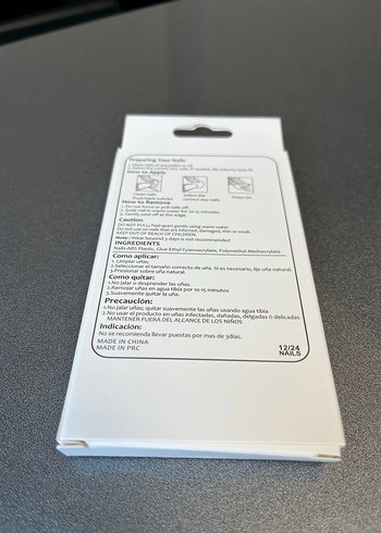 Koyu haki renk yapay tırnak seti - Görsel 2