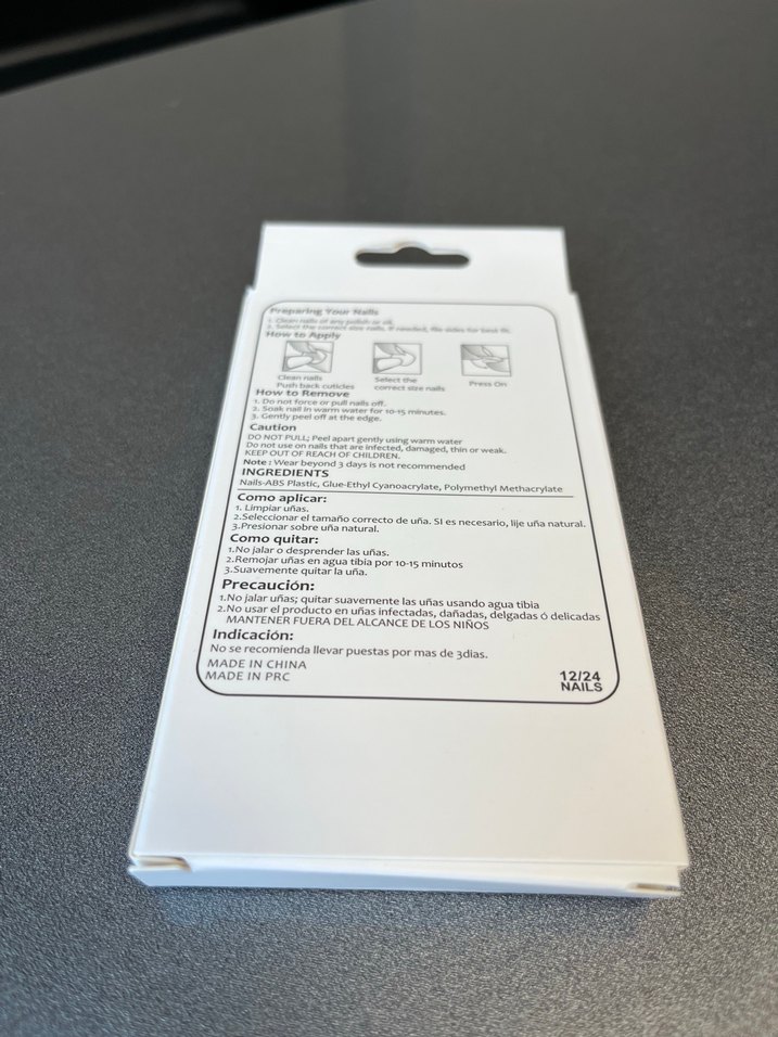 Koyu haki renk yapay tırnak seti - Görsel 2