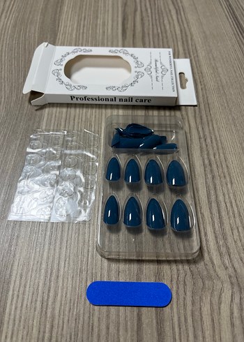 Koyu Mavi Takma Tırnak Seti - Görsel 4