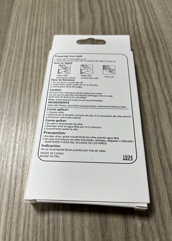 Koyu Mavi Takma Tırnak Seti - Görsel 2