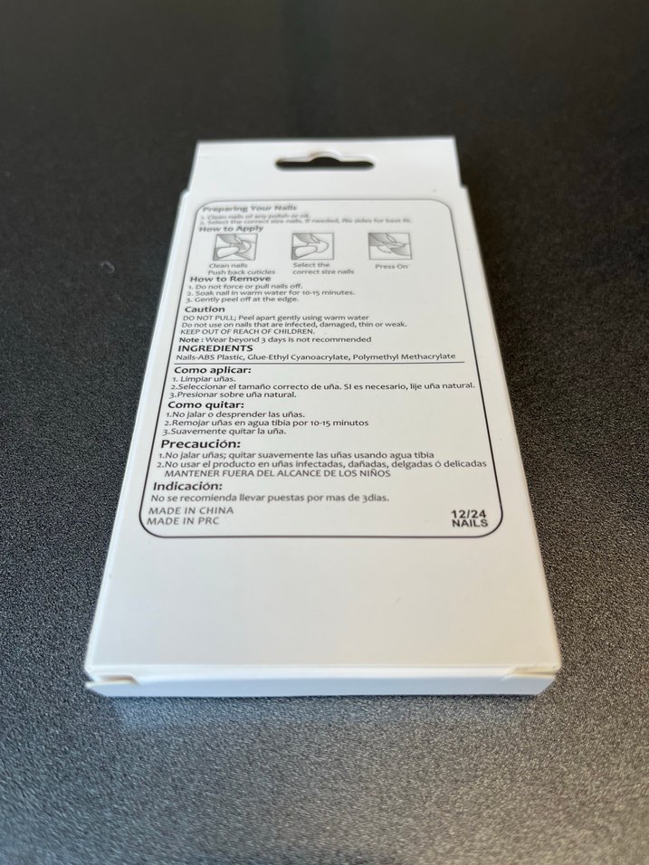 Siyah Kalpli Yapay Tırnak Seti - Görsel 2