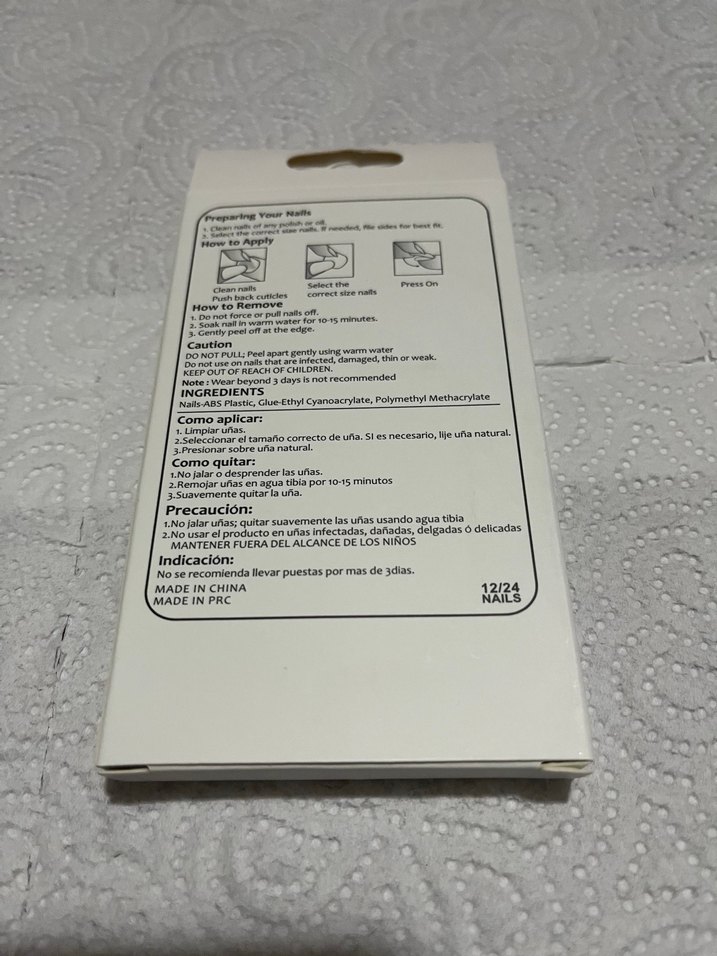 Çiçek Desenli Pembe Takma Tırnak Seti - Görsel 2