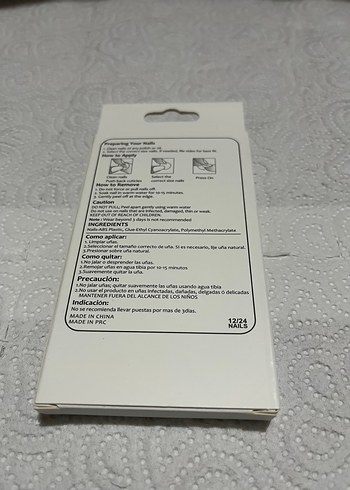 Beyaz Doğal Görünümlü Takma Tırnak Seti - Görsel 2