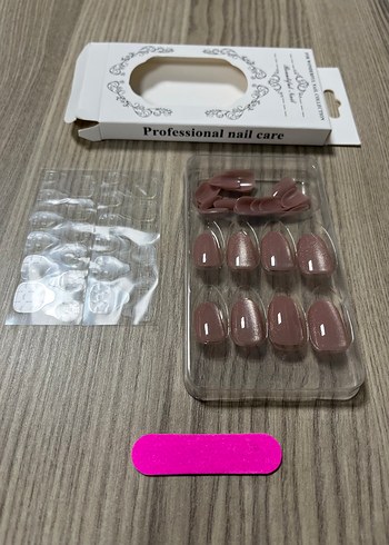 Bej Pastel Tırnak Süsü Seti - Görsel 4