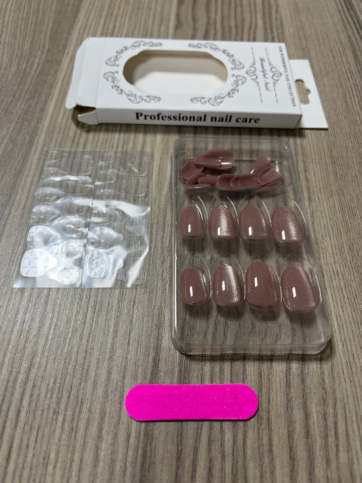 Bej Pastel Tırnak Süsü Seti - Görsel 4