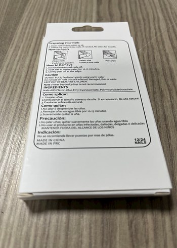 Pastel Beyaz 3D Fiyonklu Takma Tırnak Seti - Görsel 2