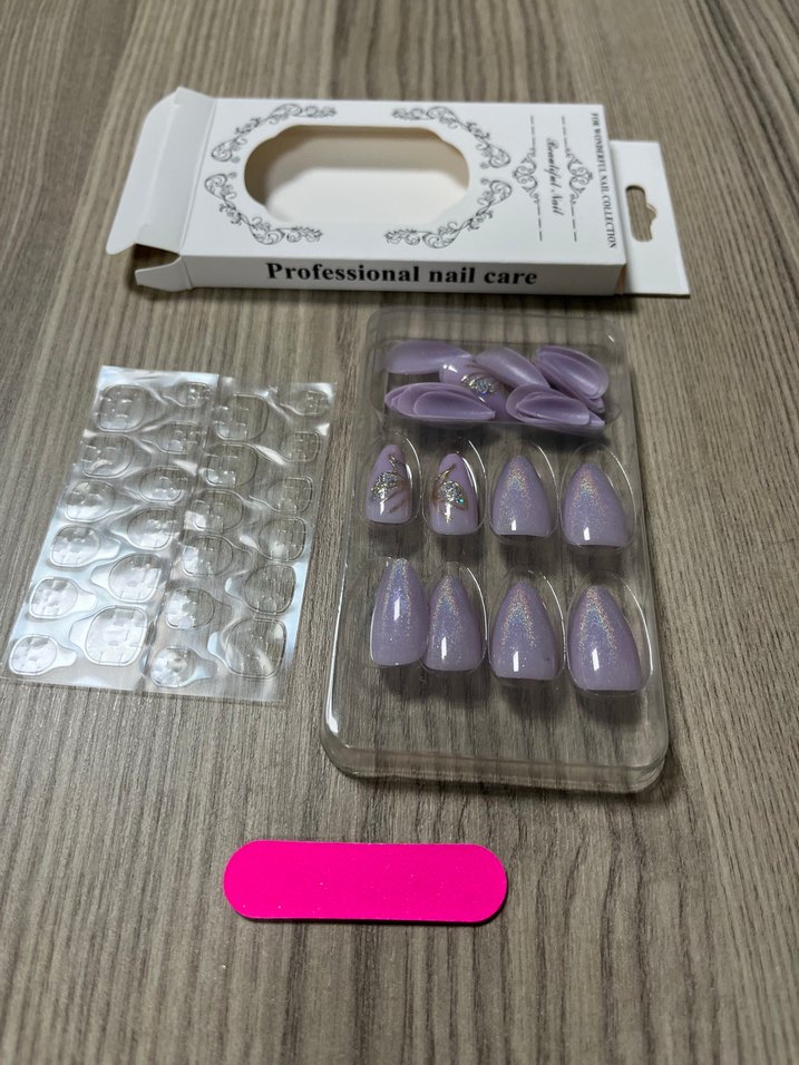 Pastel Mor Tırnak Süsleri - Görsel 4