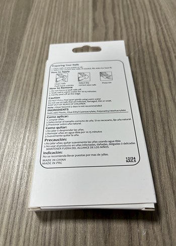 Pastel Pembe Takma Tırnak Seti - Görsel 2