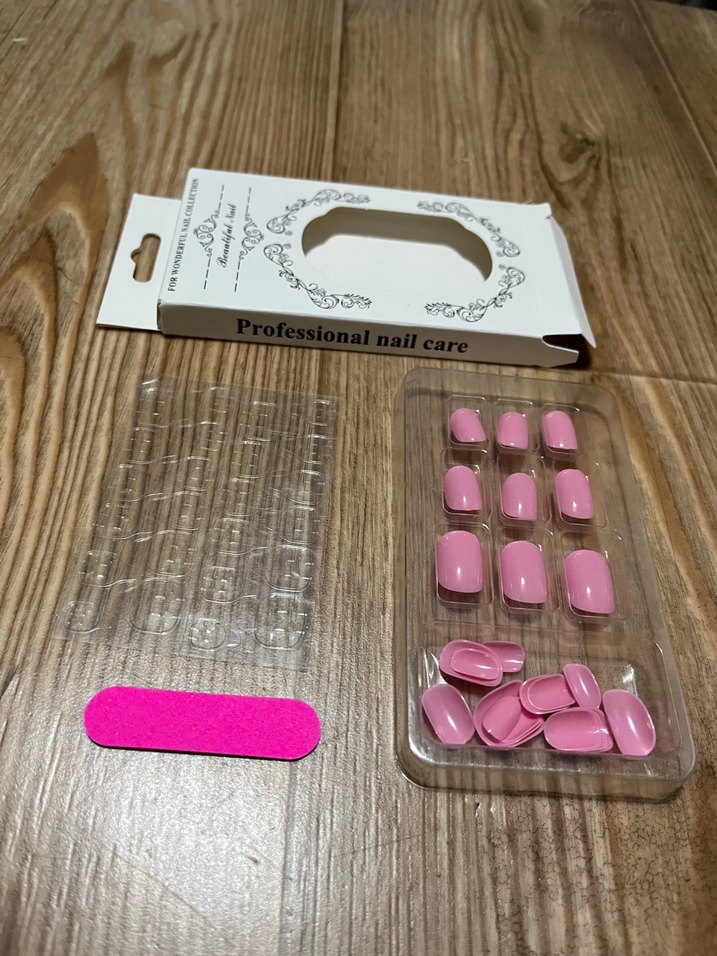 Pastel Pembe Tırnak Süsleri - Görsel 4