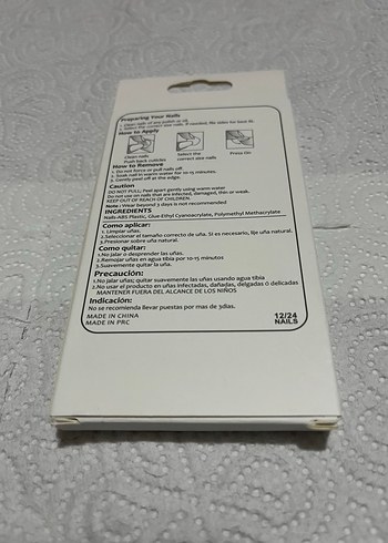 Beyaz Işıltılı Takma Tırnak Seti - Görsel 2