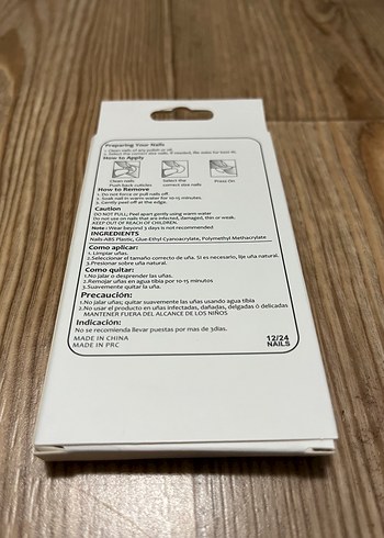 Mavi Gri Takma Tırnak Seti - Görsel 2