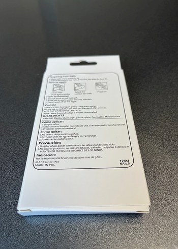 Bordo Uzun Tırnak Takması - Görsel 2