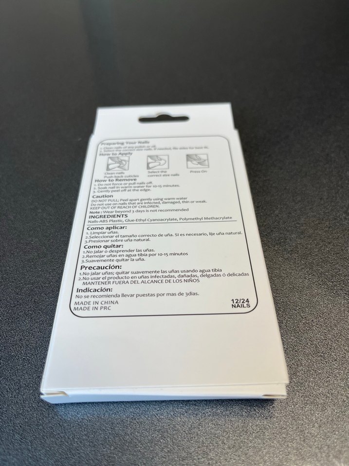 Bordo Uzun Tırnak Takması - Görsel 2