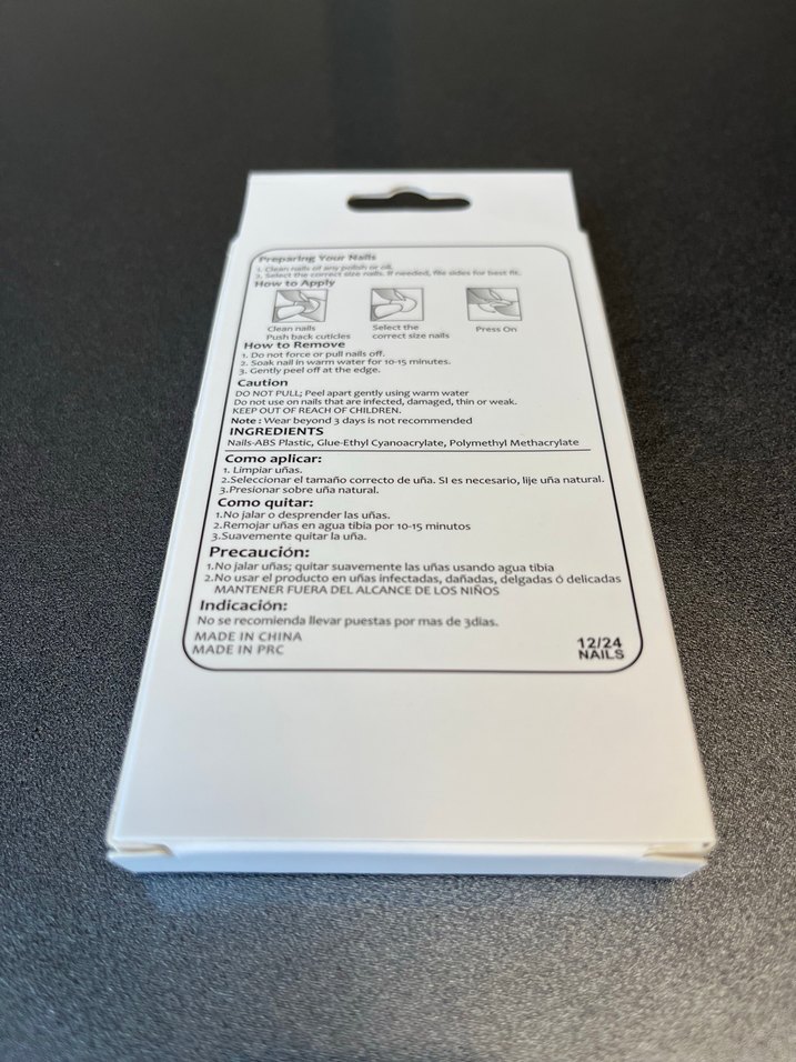 Bej Işıltılı Takma Tırnak Seti - Görsel 2