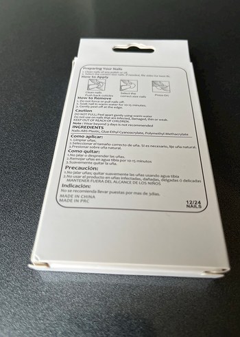 Pastel Beyaz Takma Tırnak Seti - Görsel 2