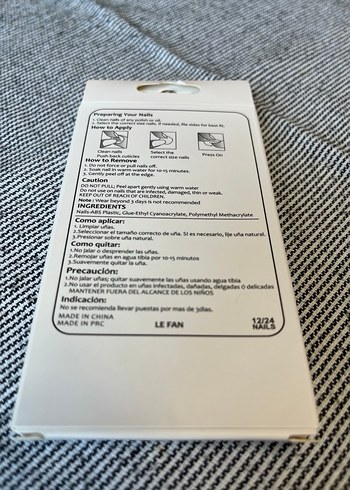 Beyaz Takma Tırnak Seti - Görsel 2