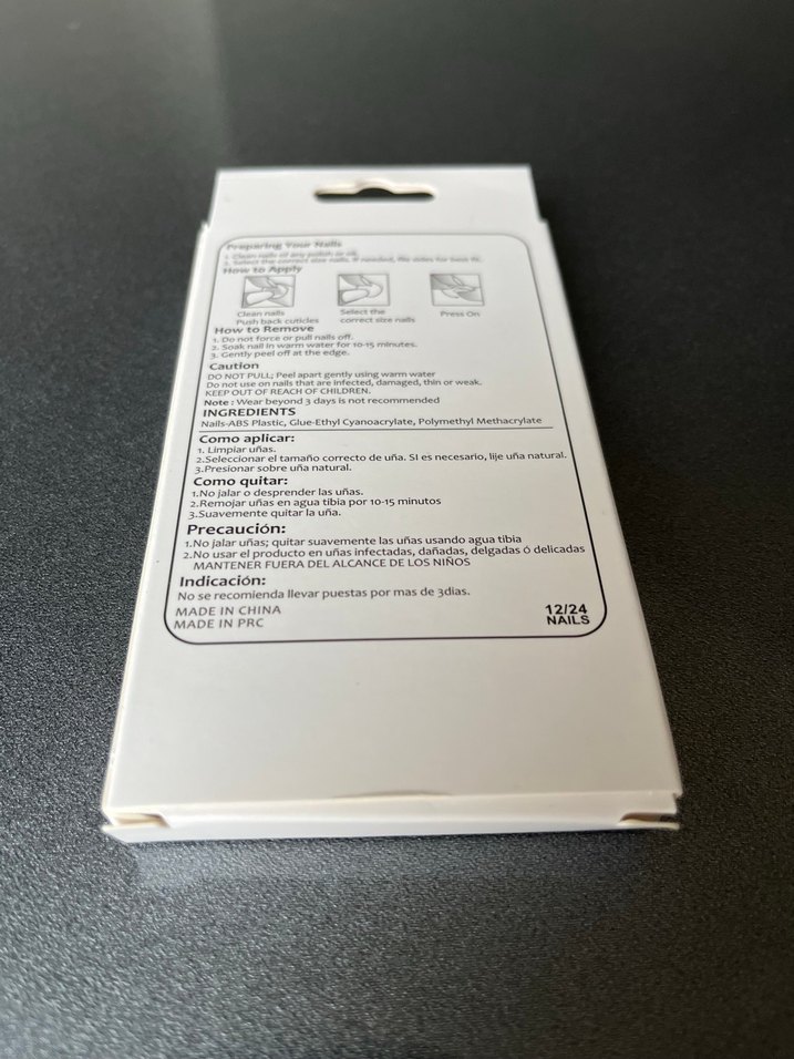 Bordo Renkli Takma Tırnak Seti - Görsel 2