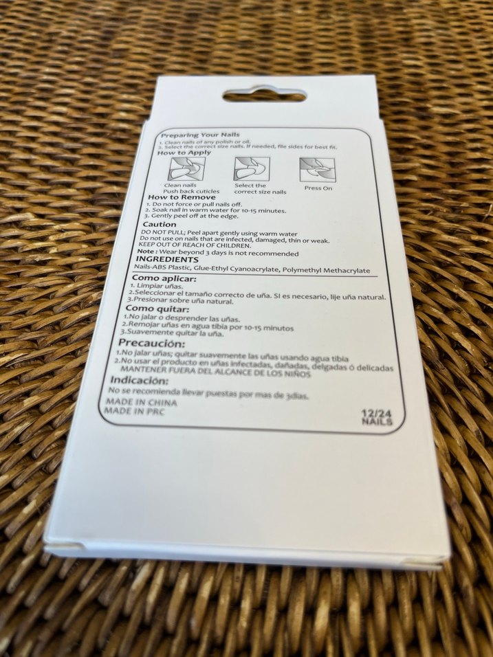 Bordo Takma Tırnak Seti - Görsel 2