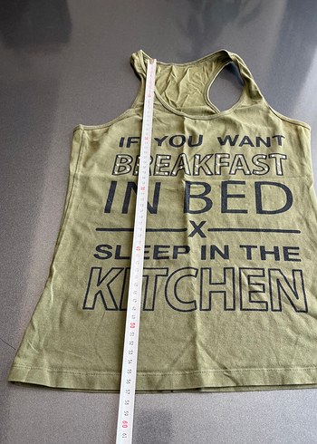 Sarı Baskılı Kemerli Atlet - Görsel 2