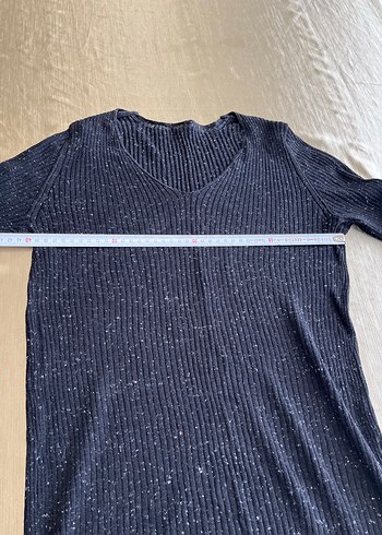 Gri Uzun Kollu  Kadın Kazak - Görsel 3