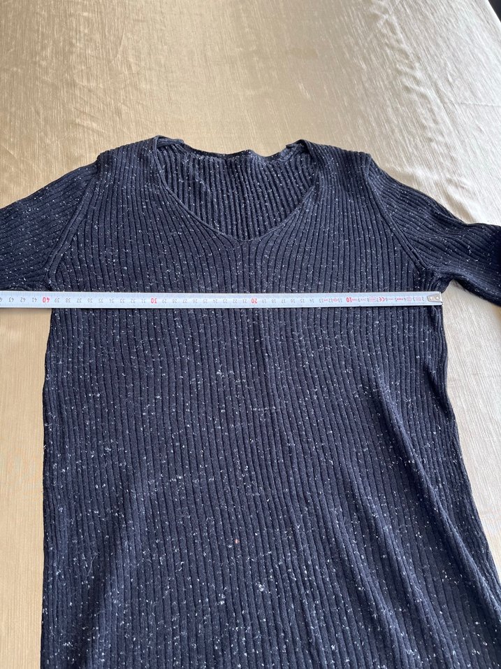 Gri Uzun Kollu  Kadın Kazak - Görsel 3