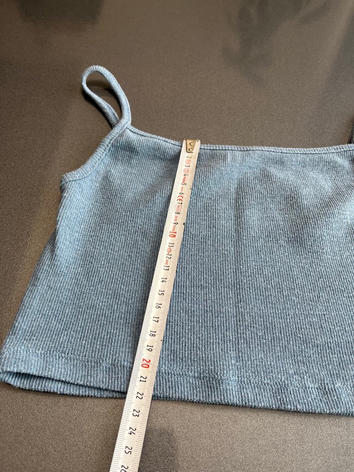 Gri Örgü Kolsuz Kadın Atlet - Görsel 2