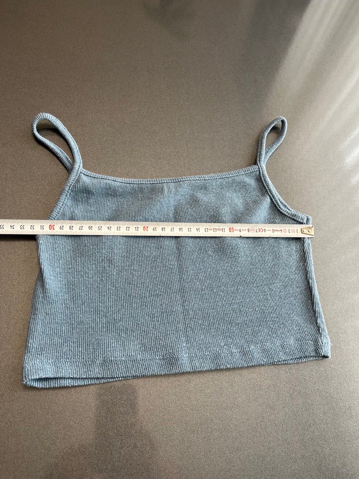 Gri Örgü Kolsuz Kadın Atlet - Görsel 3