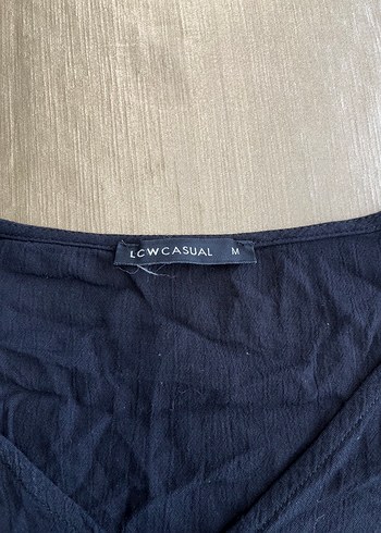 Lacivert V Yakalı Kadın Bluz - Görsel 4