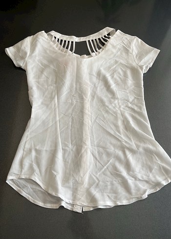 Düğmeli V Yaka Kadın Bluz - Görsel 5