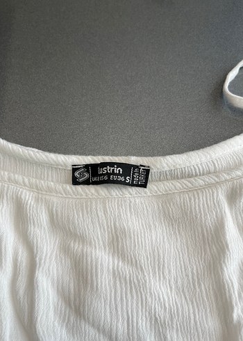 Dantel Detaylı Bohem Beyaz Straplez Bluz - Görsel 4