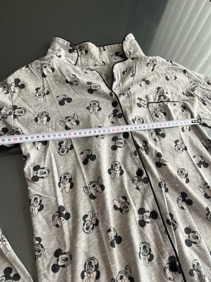 Gri Uzun Kollu Baskılı Erkek Pijama Üstü - Görsel 3