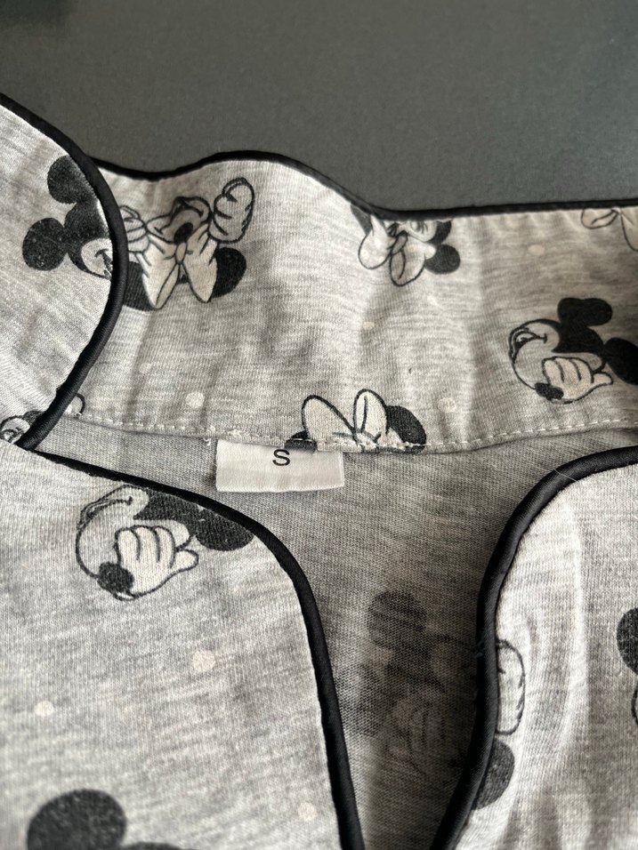 Gri Uzun Kollu Baskılı Erkek Pijama Üstü - Görsel 4