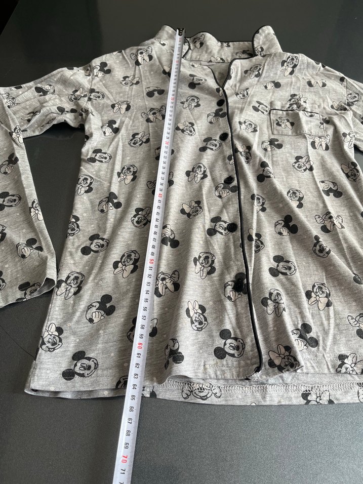 Gri Uzun Kollu Baskılı Erkek Pijama Üstü - Görsel 2