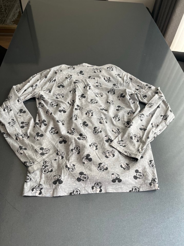 Gri Uzun Kollu Baskılı Erkek Pijama Üstü - Görsel 5