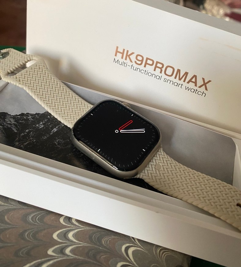 Bej Renk HK9PROMAX Akıllı Saat - Görsel 3