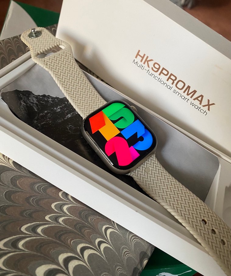 Bej Renk HK9PROMAX Akıllı Saat - Görsel 4