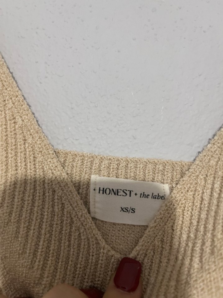 Bej Kadın Triko Uzun Elbise - Görsel 4