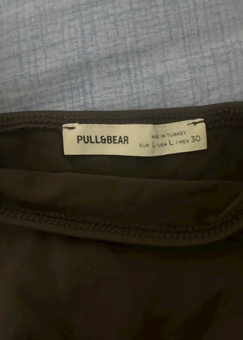 Siyah Midi Kolsuz elbise Pull bear - Görsel 3
