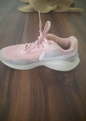 Pembe Bağcıklı İnce Topuklu Kadın Spor Ayakkabı - Görsel 3