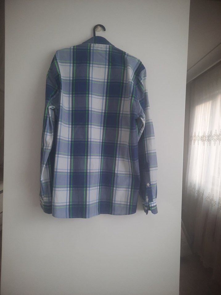 Erkek Çok Renkli Kareli Uzun Kollu Gömlek - Görsel 4