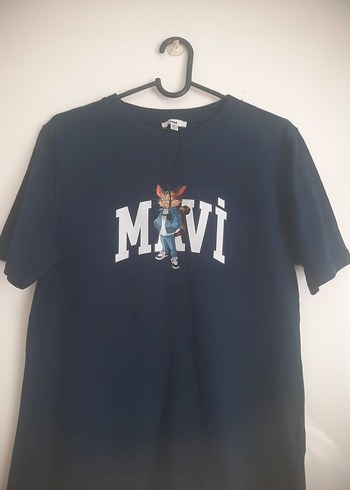 Erkek Çocuk Mavi Baskılı Kısa Kollu Tişört - Görsel 2